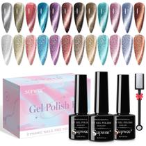 Conjunto de Esmalte Gel SUPWEE Olho de Gato - 12 Cores de 7ml