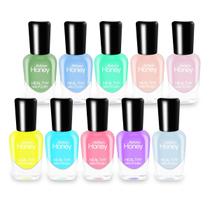 Conjunto de esmaltes Abitzon NEW (10 frascos) Não tóxico de secagem rápida