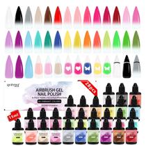 Conjunto de esmaltes Airbrush Gel QUÉVINA QUEVINA 28 cores 15mL Conjunto de esmaltes Airbrush Gel QUÉVINA QUEVINA 28 cores 15mL