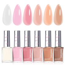 Conjunto de esmaltes Beetles Jelly 6 cores rosa nude para mulheres
