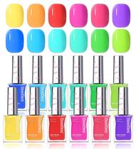 Conjunto de esmaltes Beetles Neon Quick Dry 12 cores para mulheres Conjunto de esmaltes Beetles Neon Quick Dry 12 cores para mulheres