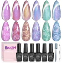 Conjunto de esmaltes Beetles Pearl Gel 6 cores Cat Eye Holographic Conjunto de esmaltes Beetles Pearl Gel 6 cores Cat Eye Holographic