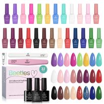 Conjunto de esmaltes: besouros, gel, 25 cores, azul, rosa, roxo, vermelho Conjunto de esmaltes: besouros, gel, 25 cores, azul, rosa, roxo, vermelho