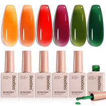 Conjunto de esmaltes besouros Jelly Gel Autumn Prism 6 cores