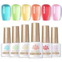 Conjunto de esmaltes Born Pretty Jelly Gel Spring Summer 7 ml 6 unidades Conjunto de esmaltes Born Pretty Jelly Gel Spring Summer 7 ml 6 unidades