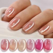 Conjunto de esmaltes Cat Eye Gel Double Rhythm 6 cores com ímã de 7,5 ml