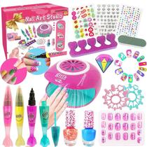 Conjunto de Esmaltes Combaybe Kids para Meninas (7-12 anos) com Secador de Unhas