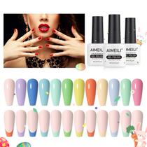 Conjunto de esmaltes de gel AIMEILI Primavera Verão Páscoa 12 cores Conjunto de esmaltes de gel AIMEILI Primavera Verão Páscoa 12 cores