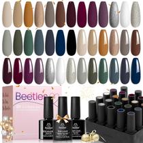 Conjunto de esmaltes de gel besouros, 23 unidades de ano novo para mulheres