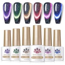 Conjunto de esmaltes de gel Born Pretty 9D Magnetic 7mL 6 cores Conjunto de esmaltes de gel Born Pretty 9D Magnetic 7mL 6 cores
