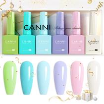 Conjunto de esmaltes de gel CANNI, 6 unidades, 9 mL, sem hema-hema, Soak Off LED