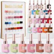 Conjunto de esmaltes de gel Double Rhythm, 28 unidades, 15 ml, mesma cor