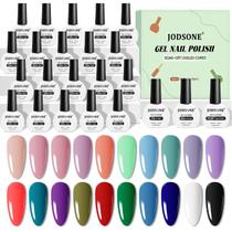 Conjunto de esmaltes de gel JODSONE 20 cores com base e camada superior de 230 ml