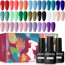 Conjunto de esmaltes de gel JODSONE 23 unidades com base e camada superior de 5 ml