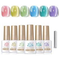 Conjunto de esmaltes de gel magnético Born Pretty Cat Eye, 6 unidades