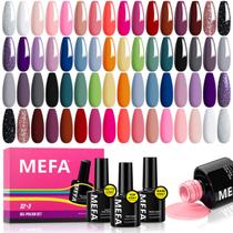 Conjunto de esmaltes de gel MEFA 32 cores com base e camada superior, 35 unidades Conjunto de esmaltes de gel MEFA 32 cores com base e camada superior, 35 unidades