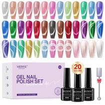 Conjunto de esmaltes de gel MIZHSE Cat Eye 20 cores com bastão magnético Conjunto de esmaltes de gel MIZHSE Cat Eye 20 cores com bastão magnético