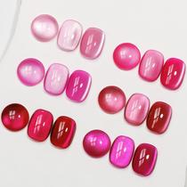 Conjunto de esmaltes de gel MIZHSE Cat Eye Pink Magnetic com ímã Conjunto de esmaltes de gel MIZHSE Cat Eye Pink Magnetic com ímã