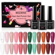 Conjunto de esmaltes de gel MIZHSE Jelly 12 cores 7 mL UV LED Soak Off Conjunto de esmaltes de gel MIZHSE Jelly 12 cores 7 mL UV LED Soak Off
