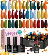 Conjunto de esmaltes de gel para unhas Beetles de 20 cores com camada superior Conjunto de esmaltes de gel para unhas Beetles de 20 cores com camada superior