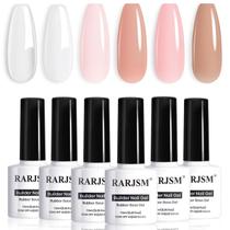 Conjunto de esmaltes de gel RARJSM Nude Rubber Base 6 cores 7,5 ml Conjunto de esmaltes de gel RARJSM Nude Rubber Base 6 cores 7,5 ml