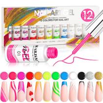 Conjunto de esmaltes de gel RARJSM Painted Line Art 12 cores 8 mL