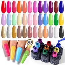 Conjunto de esmaltes de gel SAVILAND 36 cores com revestimento básico, 39 unidades Conjunto de esmaltes de gel SAVILAND 36 cores com revestimento básico, 39 unidades