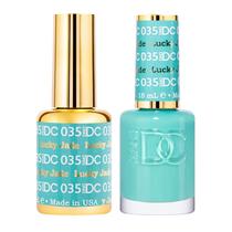 Conjunto de esmaltes DND DC Green Collection Lucky Jade 15mL