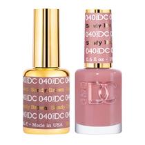 Conjunto de esmaltes DND Gel Polish e esmalte Sandy Brown