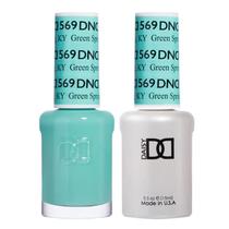Conjunto de esmaltes DND Green Collection Gel Polish + Lacquer