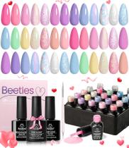 Conjunto de Esmaltes em Gel Beetles - 24 Cores de 5ml com Base e Top Coat Conjunto de Esmaltes em Gel Beetles - 24 Cores de 5ml com Base e Top Coat