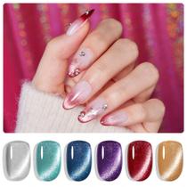 Conjunto de Esmaltes em Gel Beetles Cat Eye - 6 Cores com Ímã (7,5 mL)