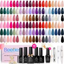 Conjunto de Esmaltes em Gel Beetles - Coleção de Inverno com 60 Cores Conjunto de Esmaltes em Gel Beetles - Coleção de Inverno com 60 Cores