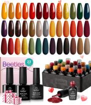 Conjunto de esmaltes em gel beetles Cozy Campfire 20 cores Conjunto de esmaltes em gel beetles Cozy Campfire 20 cores