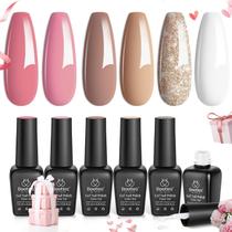 Conjunto de Esmaltes em Gel Beetles Desert Rose Collection - 6 Cores
