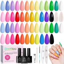 Conjunto de esmaltes em gel Beetles Summer 25 Colors, kit de 32 peças