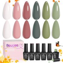 Conjunto de esmaltes em gel Beetles Tranquil Grace 6 cores