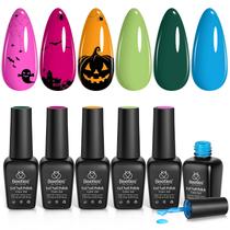 Conjunto de esmaltes em gel, besouros, Halloween, 6 cores, Boundless Energy