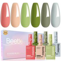 Conjunto de esmaltes em gel besouros Hema Free 6 cores 15mL Conjunto de esmaltes em gel besouros Hema Free 6 cores 15mL