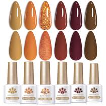 Conjunto de esmaltes em gel Born Pretty Fall Winter 7 ml (6 unidades) Conjunto de esmaltes em gel Born Pretty Fall Winter 7 ml (6 unidades)