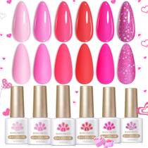 Conjunto de esmaltes em gel Born Pretty Neon Pink 7 ml (6 cores) Conjunto de esmaltes em gel Born Pretty Neon Pink 7 ml (6 cores)