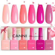 Conjunto de Esmaltes em Gel CANNI - 6 Cores de 9ml (Rosa) - Sem Hema