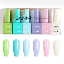 Conjunto de esmaltes em gel CANNI 6 Soft Shades 9mL Soak-Off UV LED Gel