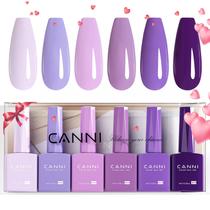 Conjunto de Esmaltes em Gel CANNI - 6 Unidades de 9ml - Cor Roxa