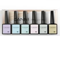 Conjunto de Esmaltes em Gel CANNI - 6 Unidades de 9ml - Sem Hema, com Primer e Top Coat