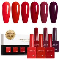 Conjunto de Esmaltes em Gel CANNI Bloody Mary - 6 Cores de 9ml