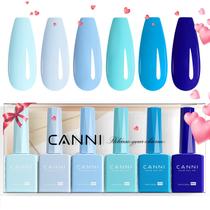 Conjunto de esmaltes em gel CANNI Navy Blue 9mL x 6 para meninas