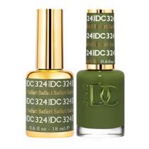 Conjunto de esmaltes em gel DAISY DND 324 Safari Green 15 mL + 15 mL