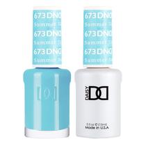 Conjunto de esmaltes em gel DAISY DND Blue Collection 673 Summer Sky