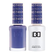 Conjunto de esmaltes em gel DAISY DND Blue Collection 740 Dazzle 15mL